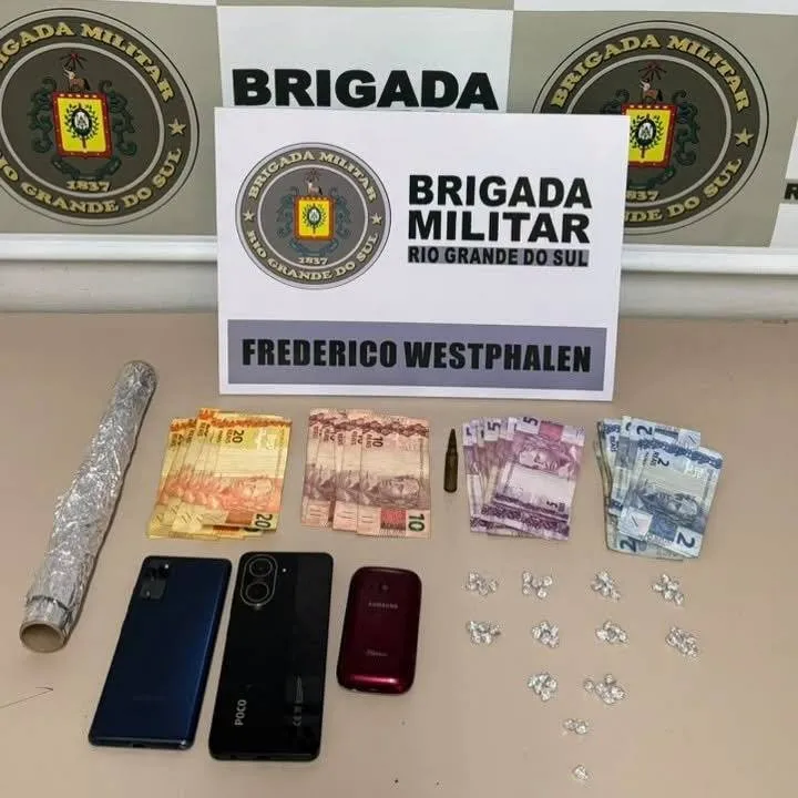 Brigada Militar prende homem por tráfico de drogas em Frederico Westphalen