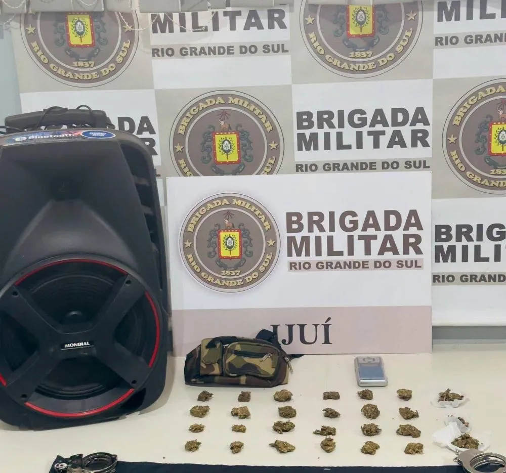 Homem é preso em flagrante por tráfico de entorpecentes em Ijuí