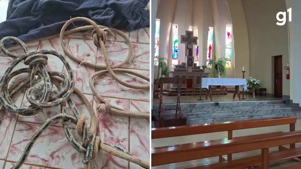 Padre é amarrado e trancado em banheiro durante assalto em igreja no RS