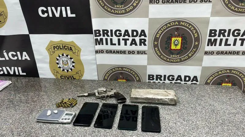 Porto Xavier/RS - Brigada Militar e Polícia Civil prendem casal por tráfico de drogas