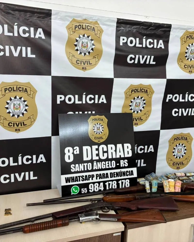 Operação Selo de Origem apreende carne clandestina, armas e dinheiro durante ação policial