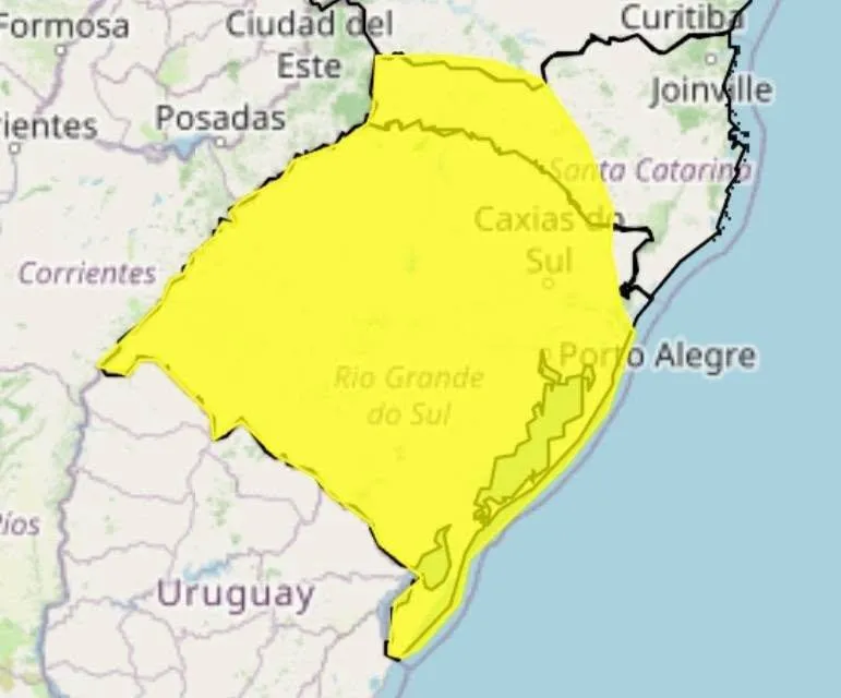 Foto: INMET Reprodução