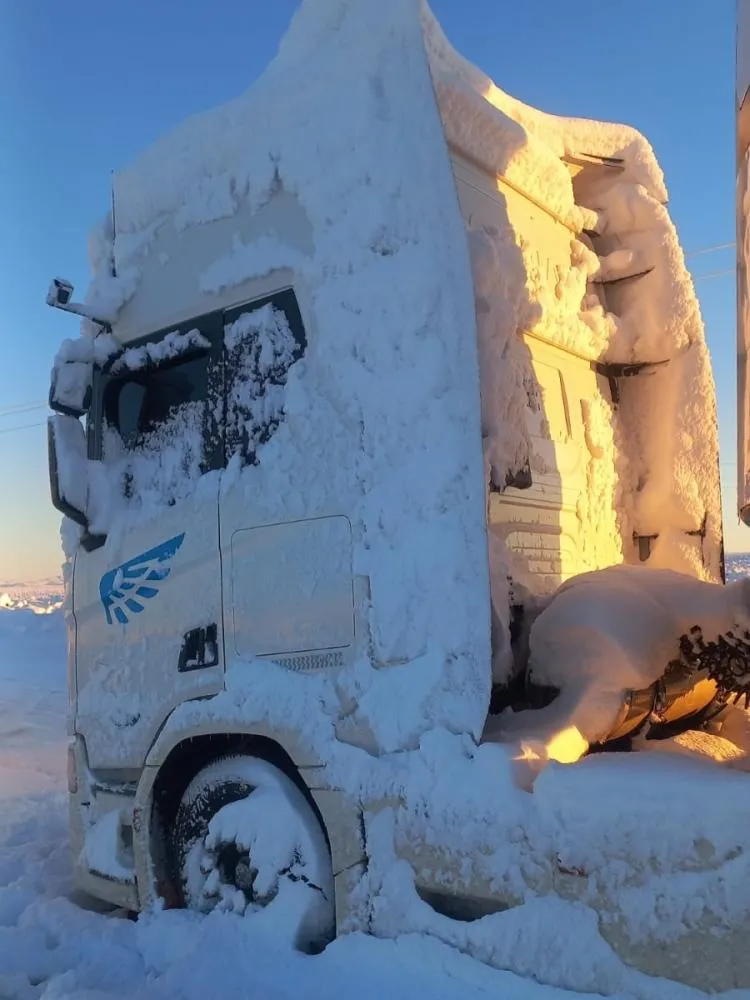 Neve deixa cerca de 50 caminhões de empresa de Concórdia retidos na fronteira entre Argentina e Chile