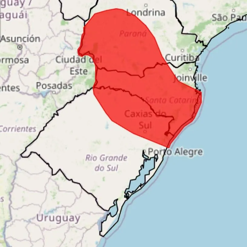 INMET alerta para risco de tempestades severas no Rio Grande do Sul